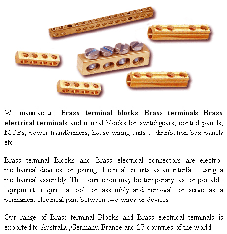 brass terminal blocks
